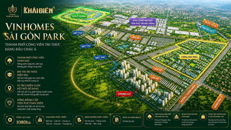 Quy mô Vinhomes Saigon Park
