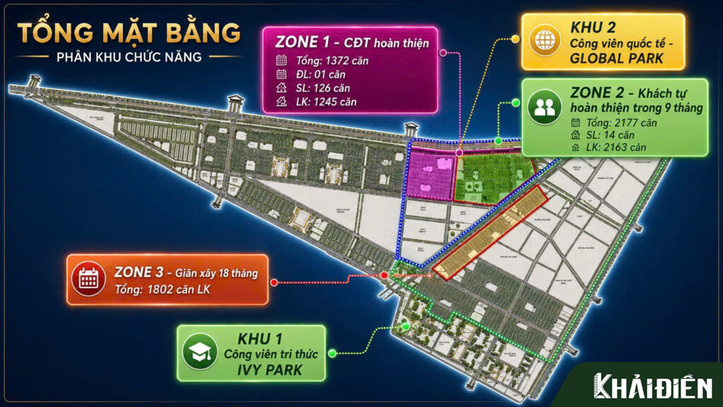 Tổng mặt bằng Vinhomes Saigon Park