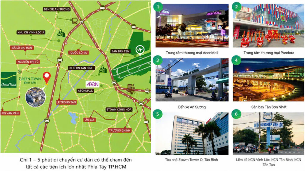 Vị trí Solena Green Town