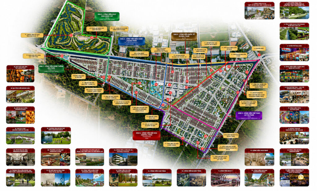 Mặt bằng tiện ích Vinhomes Saigon Park